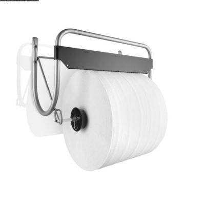 Wall holder for IF hygiene paper max rolls stainless steel
