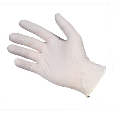 Powdered latex gloves, 100 pieces