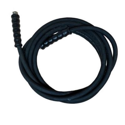 High pressure hose 6 meter black, 3/8" male thread X 3/8" female thread