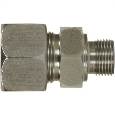 Male stud coupling 3/8" female thread * 18 mm male thread, stainless steel