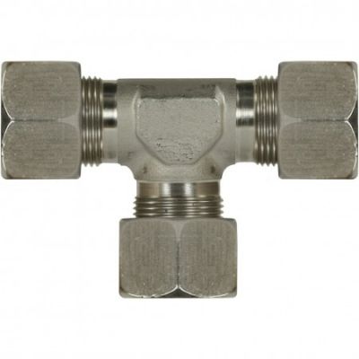 T-coupling female thread 18 mm, stainless steel