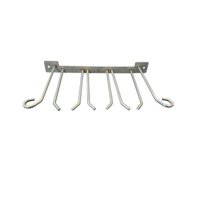 Support for 4 boots, stainless steel
