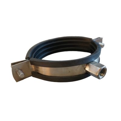 Pipe clamp with stainless steel insert M8,  87-92 mm 12/4"